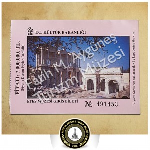 7.000.000 TL bedelli Efes Müzesi giriş bileti