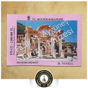2.000.000 TL bedelli Efes Müzesi giriş bileti
