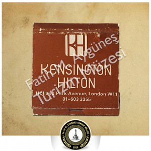 Londra Kensington Otel Kibriti