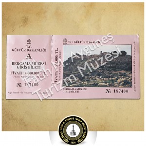 4.000.000 TL bedelli Bergama Müzesi giriş bileti