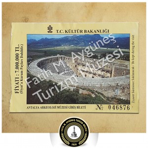 7.000.000 TL bedelli Antalya Arkeoloji Müzesi giriş bileti